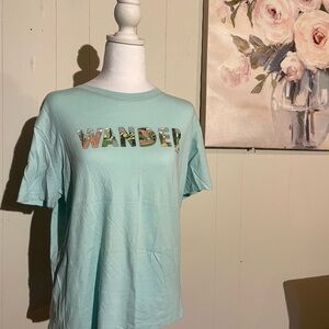 Columbia Light Blue Wander Tee - Short Sleeve